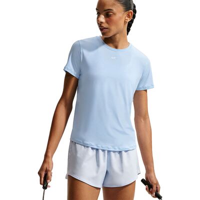 NIKE Damen Fitnessshirt One Classic Dri-FIT hellblau L W NIKE Damen Fitnessshirt One Classic Dri-FIT hellblau L W