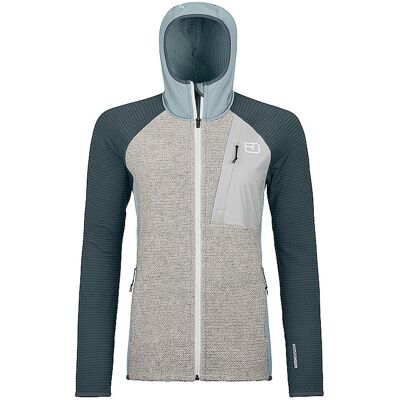 ORTOVOX Damen Fleecejacke Classic Knit Hoodie petrol M W ORTOVOX Damen Fleecejacke Classic Knit Hoodie petrol M W