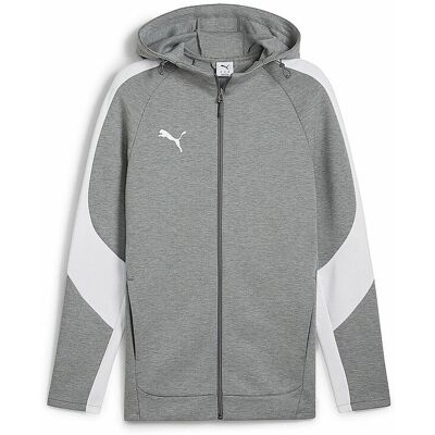 Puma Herren Kapuzenjacke Teamevostripe grau S M Puma Herren Kapuzenjacke Teamevostripe grau S M