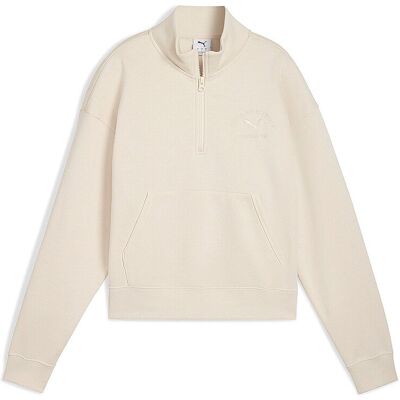 Puma Damen Sweater Class Comfort Half-Zip creme XS W Puma Damen Sweater Class Comfort Half-Zip creme XS W