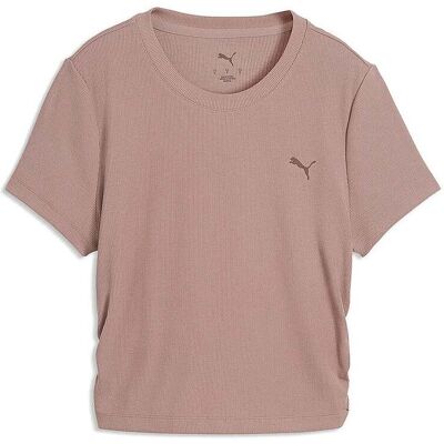 Puma Damen T-Shirt Cloudspun RIB hellbraun L W Puma Damen T-Shirt Cloudspun RIB hellbraun L W
