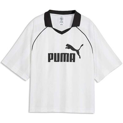 Puma Damen Trikot Cropped Essential weiss L W Puma Damen Trikot Cropped Essential weiss L W