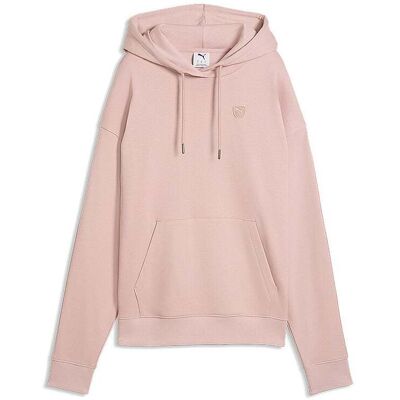 Puma Damen Hoodie Ess Elevated rosa S W Puma Damen Hoodie Ess Elevated rosa S W