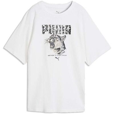 Puma Damen T-Shirt Animal Graphic weiss XL W Puma Damen T-Shirt Animal Graphic weiss XL W