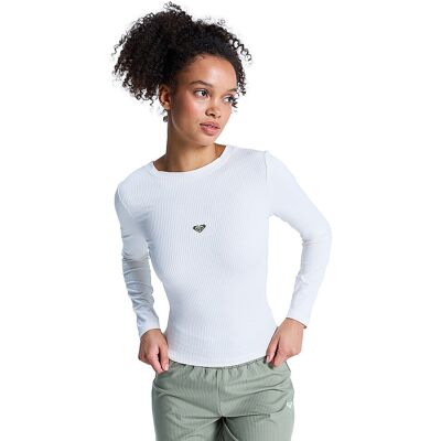 ROXY Damen Langarmshirt RISE AND VIBE weiss XL W ROXY Damen Langarmshirt RISE AND VIBE weiss XL W