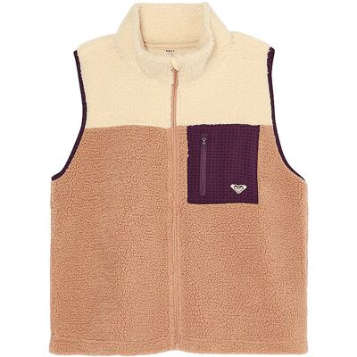 ROXY Damen Fleeceweste Boundless Spirit 2 camel L W ROXY Damen Fleeceweste Boundless Spirit 2 camel L W