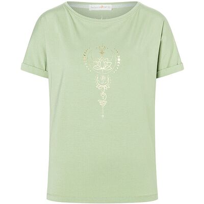 THE SPIRIT OF OM Eka Padma Hellgrün Yogashirt - Yogashirt THE SPIRIT OF OM Eka Padma Hellgrün Yogashirt - Yogashirt