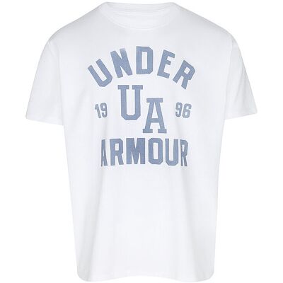 Under Armour Weiß Heavyweight Oversized Collegiate T-Shirt Under Armour Weiß Heavyweight Oversized Collegiate T-Shirt