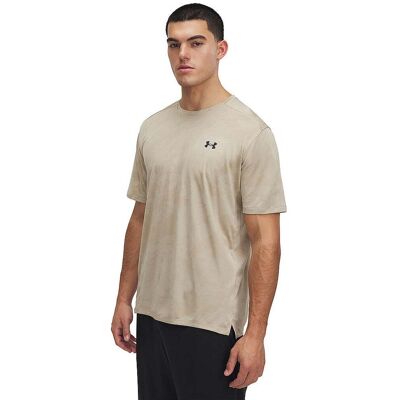 Under Armour Tech Vent Jacquard T-Shirt - City Khaki/Black - XXL - T-Shirt Under Armour Tech Vent Jacquard T-Shirt - City Khaki/Black - XXL - T-Shirt