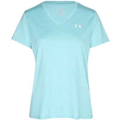 UNDER ARMOUR Damen Fitnessshirt UA Tech™ Twist hellblau S W UNDER ARMOUR Damen Fitnessshirt UA Tech™ Twist hellblau S W