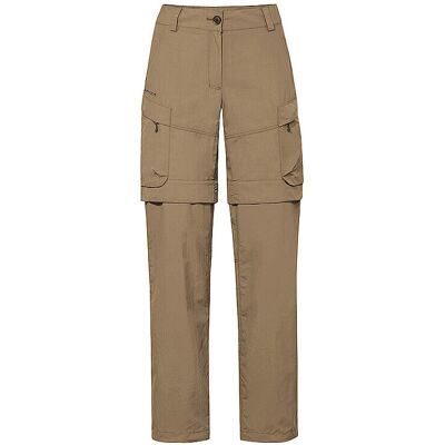 VAUDE Damen Wanderhose Neyland Cargo Zip-Off hellbraun 42 W VAUDE Damen Wanderhose Neyland Cargo Zip-Off hellbraun 42 W