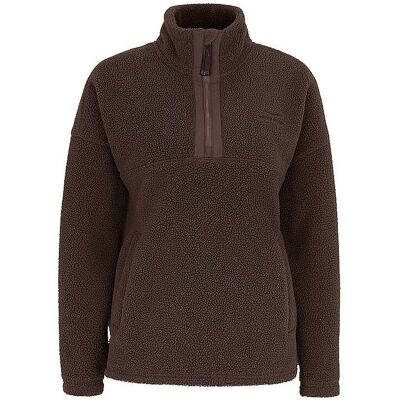 VENICE BEACH Damen Fitnesssweater Sarah HalfZip braun L W VENICE BEACH Damen Fitnesssweater Sarah HalfZip braun L W