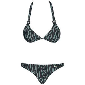 PROTEST Damen Bikini PRTDate Zebra Triangel petrol L W PROTEST Damen Bikini PRTDate Zebra Triangel petrol L W