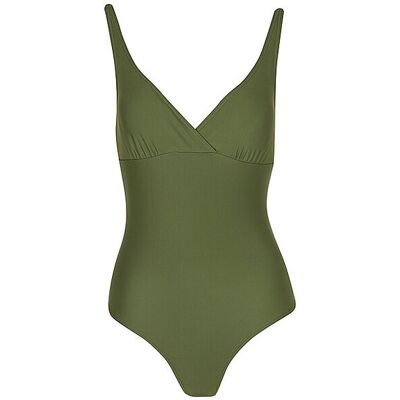 DARLING HARBOUR Damen Badeanzug V-Neck olive 44 W DARLING HARBOUR Damen Badeanzug V-Neck olive 44 W