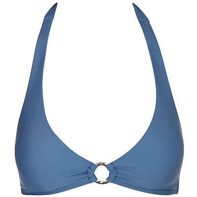 DARLING HARBOUR Damen Bikinioberteil Neckholder Top Ring dunkelblau 36 W DARLING HARBOUR Damen Bikinioberteil Neckholder Top Ring dunkelblau 36 W