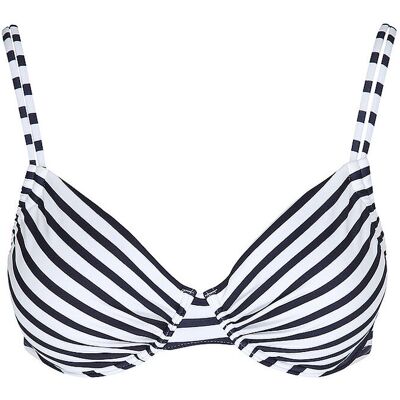LASCANA Damen Bikinioberteil Stripes dunkelblau 42F W LASCANA Damen Bikinioberteil Stripes dunkelblau 42F W