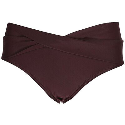 LASCANA Damen Bikinihose mit Umschlag dunkelrot 36 W LASCANA Damen Bikinihose mit Umschlag dunkelrot 36 W