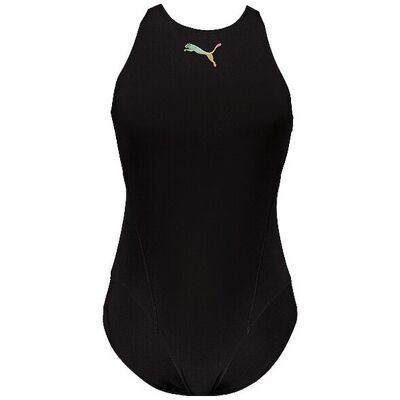 Puma Damen Badeanzug Racerback schwarz L W Puma Damen Badeanzug Racerback schwarz L W