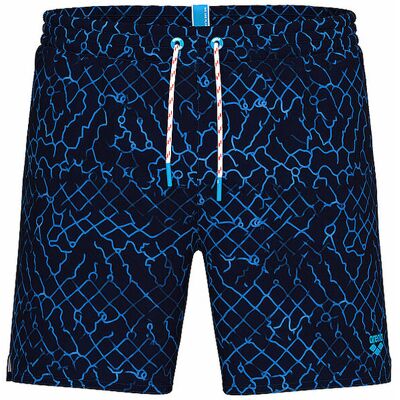 ARENA Herren Badeshorts Beach Boxer Allover dunkelblau S M ARENA Herren Badeshorts Beach Boxer Allover dunkelblau S M