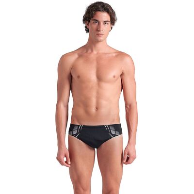 ARENA Herren Badeslip Poseidonia schwarz 52 M ARENA Herren Badeslip Poseidonia schwarz 52 M
