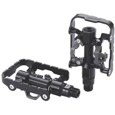 BBB DualChoice Pedale - Schwarz - MTB & Stadt - SPD & Flach BBB DualChoice Pedale - Schwarz - MTB & Stadt - SPD & Flach