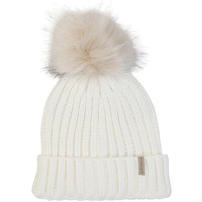 ICEPEAK Damen Mütze Hazen Bommel weiss W ICEPEAK Damen Mütze Hazen Bommel weiss W