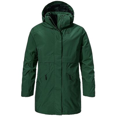 SCHÖFFEL Damen Winterparka Malkay Hoodie dunkelgrün 40 W SCHÖFFEL Damen Winterparka Malkay Hoodie dunkelgrün 40 W