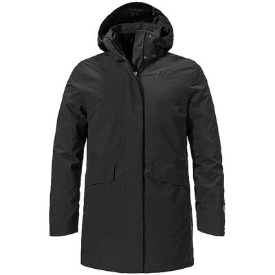 SCHÖFFEL Damen Winterparka 3in1 Style Borkol Hoodie schwarz 46 W SCHÖFFEL Damen Winterparka 3in1 Style Borkol Hoodie schwarz 46 W