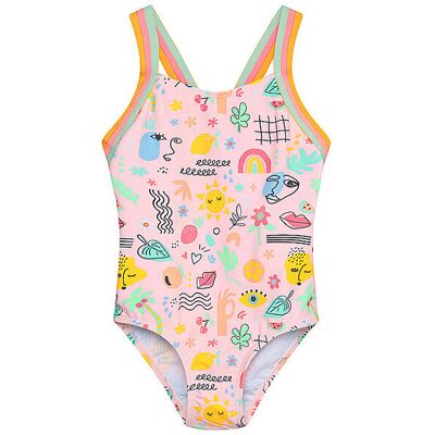 COLOR KIDS Mädchen Badeanzug rosa 104 B COLOR KIDS Mädchen Badeanzug rosa 104 B