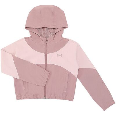 UNDER ARMOUR Mädchen Jacke UA Rival Woven Hoodie beere 116-128 B UNDER ARMOUR Mädchen Jacke UA Rival Woven Hoodie beere 116-128 B