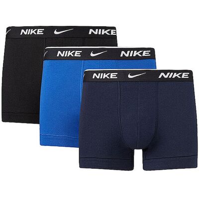 NIKE UNDERWEAR Herren Boxershorts Trunk 3er Pkg. blau S M NIKE UNDERWEAR Herren Boxershorts Trunk 3er Pkg. blau S M