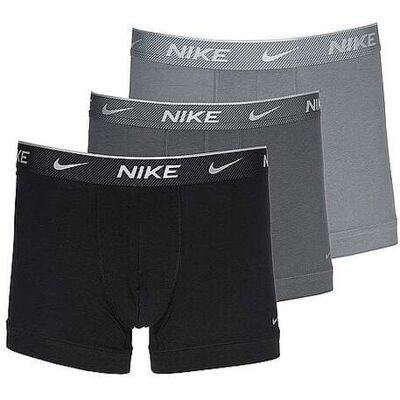 NIKE UNDERWEAR Herren Boxershorts Trunk 3er Pkg. grau S M NIKE UNDERWEAR Herren Boxershorts Trunk 3er Pkg. grau S M