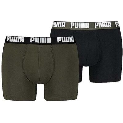 Puma Herren Boxershorts Everyday Basic 2er Pkg. olive S M Puma Herren Boxershorts Everyday Basic 2er Pkg. olive S M