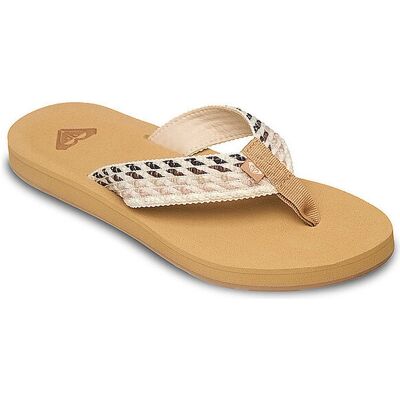 ROXY Damen Zehentrenner Porto Rope braun 41 W ROXY Damen Zehentrenner Porto Rope braun 41 W