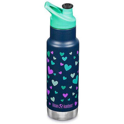 KLEAN KANTEEN Kinder Trinkflasche Classic Slim 12 oz (355 ml) mit Sport Cap blau B KLEAN KANTEEN Kinder Trinkflasche Classic Slim 12 oz (355 ml) mit Sport Cap blau B