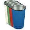 KLEAN KANTEEN Trinkbecher Edelstahl Pint Cup Partake 473ml 4er Set  bunt Unisex EG