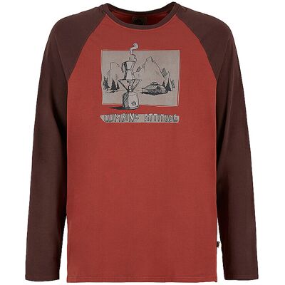 E9 Herren Klettershirt Long Coffee dunkelrot M M E9 Herren Klettershirt Long Coffee dunkelrot M M