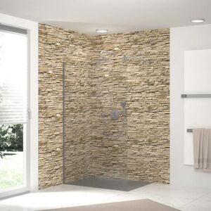 HSK RenoDeco Designplatte 150 x 255 cm - B: 150 H: 255 T: 0,3 cm - naturstein, champagner struktur