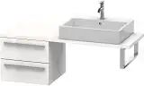 Duravit X-Large Unterschrank 50 x 44 cm mit 2 Schubkästen für Konsole Compact  B: 50 T: 47,8 H: 44 cm weiß hochglanz (dekor) XL542702222