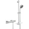 Grohe Precision Feel Brause- & Duschsystem, Brauseset inkl. Thermostat-Duscharmatur - L: 60 Ø: 10 cm - chrom