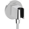 Hansgrohe Fixfit S Wandanschluß mit Duschkopfhalterung - B: 10 T: 8 H: 10 cm - chrom