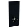 Geberit Monolith Sanitärmodul für Wand-WC, 114 cm, mit Anschlussstutzen, Wasseranschluss hinten mittig - schwarz/schwarzchrom