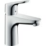 Hansgrohe Focus Einhebel-Waschtischmischer 100 ohne Ablaufgarnitur - H: 17,7 Ausladung 11,9 cm - chrom