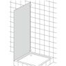 HSK Kienle Seitenwand zu Modell K.01 bis K.62 - Maße möglich bis B: 100  H: 200 cm - chrom