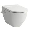 LAUFEN Cleanet Navia Dusch-WC spülrandlos mit seitlicher Öffnung für externen Wasseranschluss - B: 37 T: 58 cm - weiß mit lcc