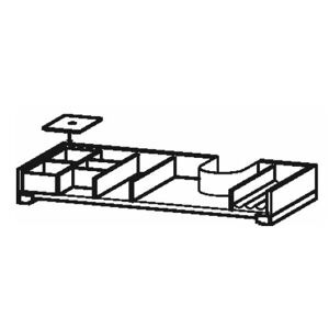 Duravit L-Cube Einrichtungssystem für Schubkasten mit Siphonausschnitt 82 cm - B: 82 cm - ahorn massiv