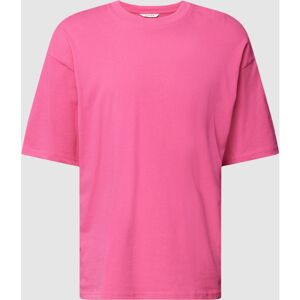 REVIEW Oversized Fit T-Shirt mit Rundhalsausschnitt, Größe M - EUR - Neon Rot - M