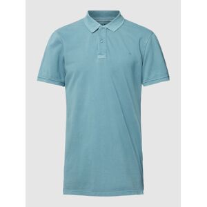 Blend Poloshirt mit Logo-Stitching Modell 'WASHER' - men - Türkis - S;M;L;XL;XXL