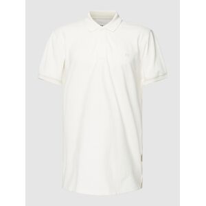 Blend Poloshirt mit Logo-Stitching Modell 'WASHER' - men - Weiß - S;M;L;XL;XXL
