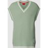 HUGO Pullunder mit Label-Detail Modell 'Spencon' - men - GRUEN - M;L;XL